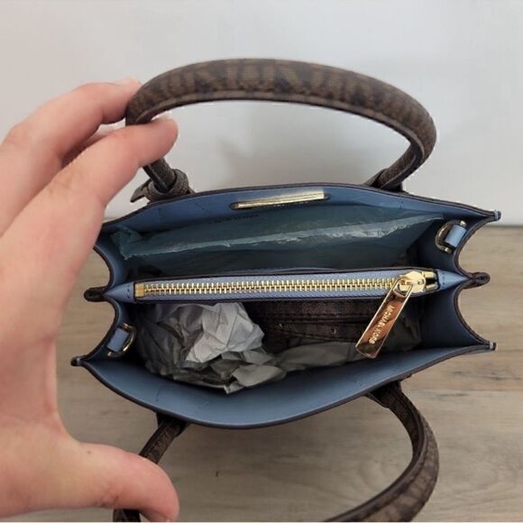 NWT Michael Kors Medium Mercer Bag Blue - Picture 5 of 13